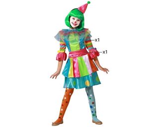 Fato Palhaça Multicolor 3-4 Anos