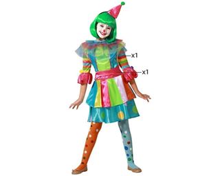 Fato Palhaça Multicolor 5-6 Anos