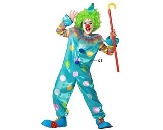Fato Palhaço Multicolor 7-9 Anos