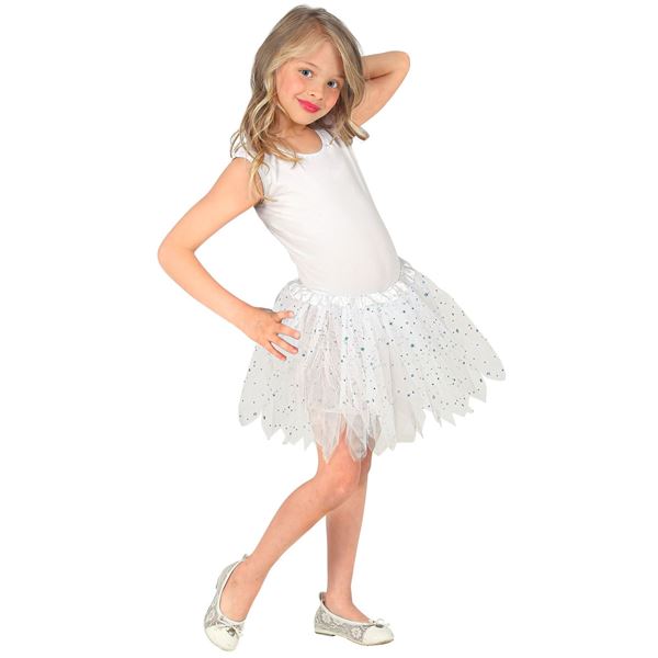 Tutu Branco Sparkling 30cm