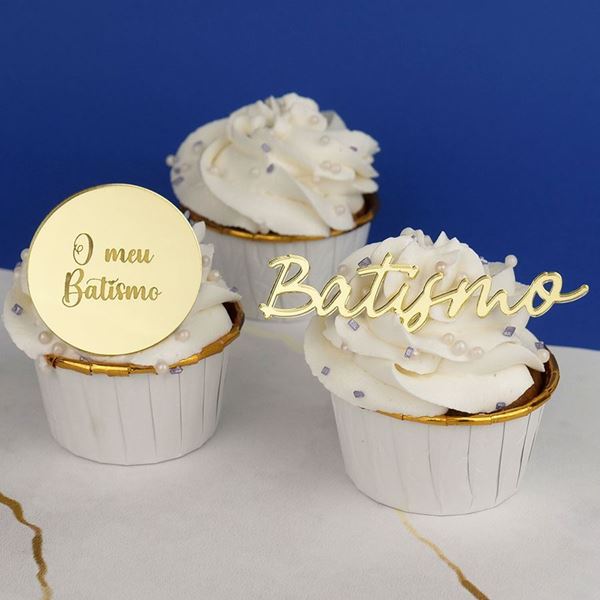 Aplique Ouro Batismo 2un