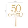 Topper Arilico Ouro 50 Anos De Amor