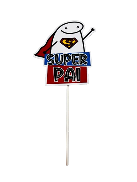 Topo De Bolo Bento Super Pai