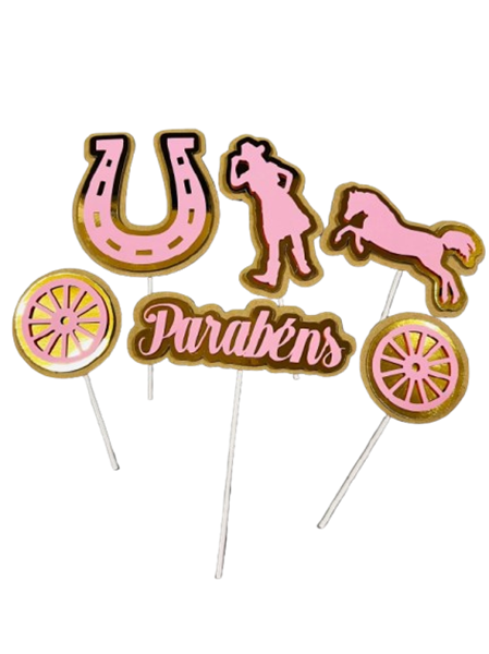 Topos De Bolo CowGirl