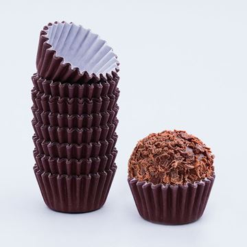 Forma Brigadeiro Lisa Castanho 100un