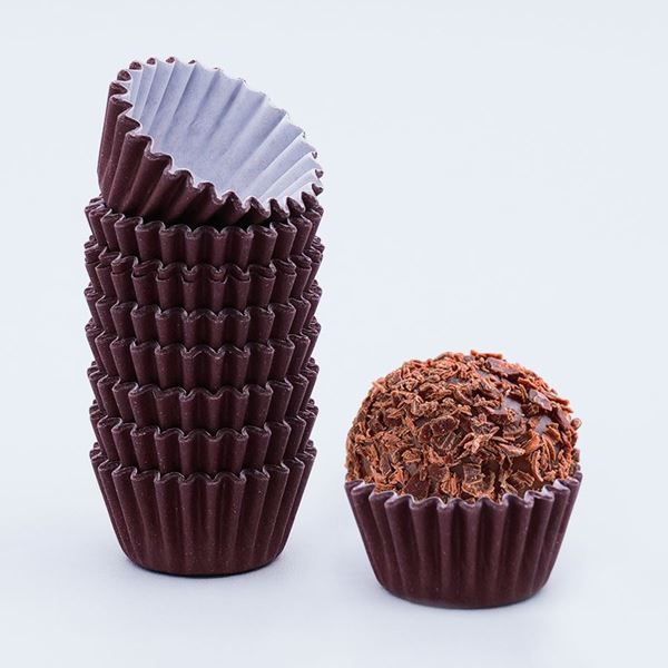 Forma Brigadeiro Lisa Castanho 100un