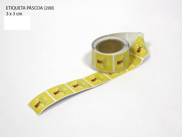 Etiqueta Páscoa Coelho 200un