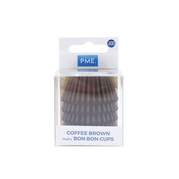 Mini Formas Bombom / Brigadeiro Marrom 100un