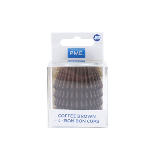 Mini Formas Bombom / Brigadeiro Marrom 100un
