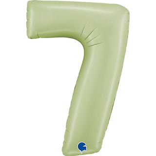 Balão foil Número 7 Verde Oliva