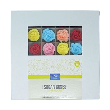 Rosas De Açúcar 40mm Cores 36un