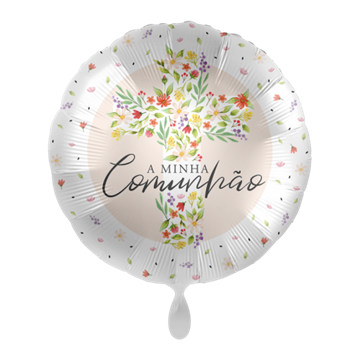 Balao Foil Floral Comunhão