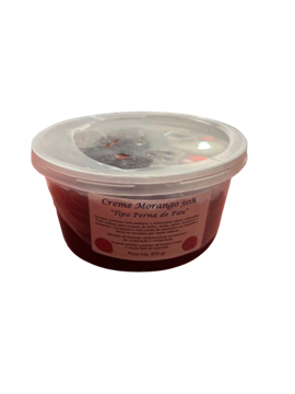 Creme Com Pedaços De Morango 420gr