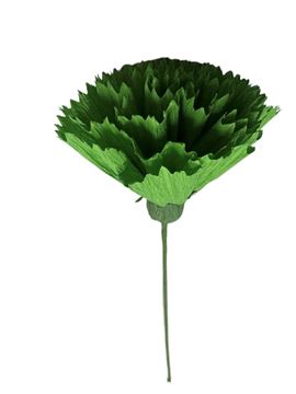 Cravo Em Papel Crepe Verde 23cm 6un