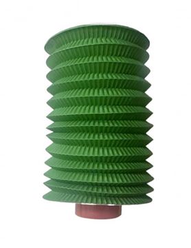 Lanterna De Papel Verde 15cm A Pilhas