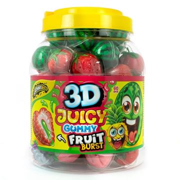 Goma Fruta Sortida Com Recheio