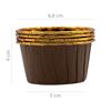 Cápsulas Cupcake Castanho & Ouro 24un