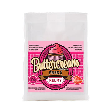 Preparado Buttercream Sabor A Morango 300gr