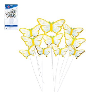 Topper Borboletas Azul 18cm