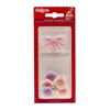 Set Laço Rosa Com Flores Pastel
