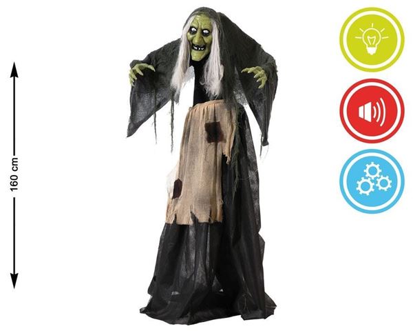 Bruxa Assustadora Em Pé 160cm