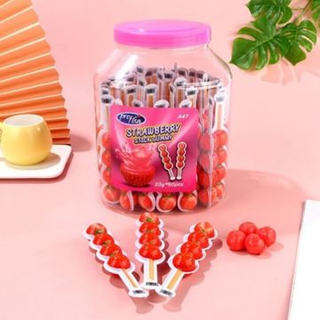 Espetada De Gomas Stawberry Stick Gummy