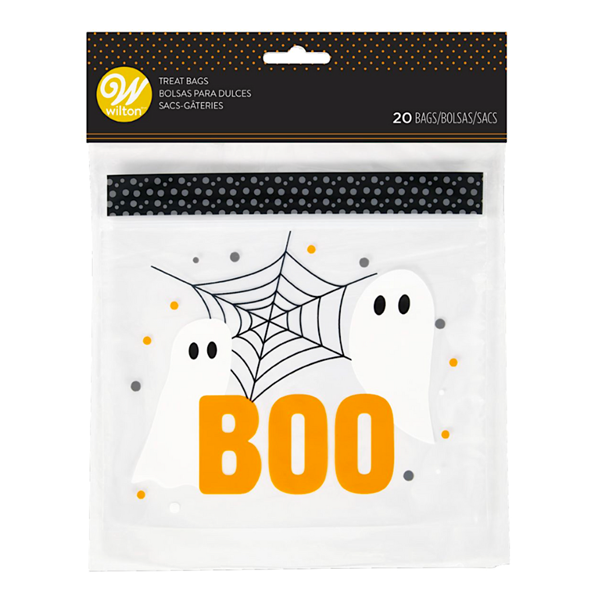 Saquinhos Para Doces Fecho Zip Boo! 20Un
