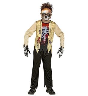 Fato Zombie Esqueleto 11-13 Anos